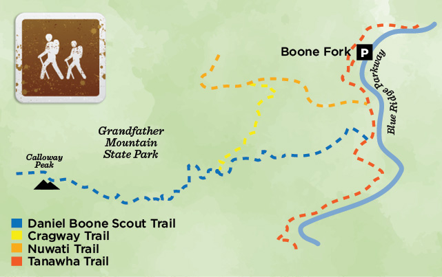 Daniel Boone Trail Map Trail Guide : Daniel Boone Scout Trail | Wnc Magazine