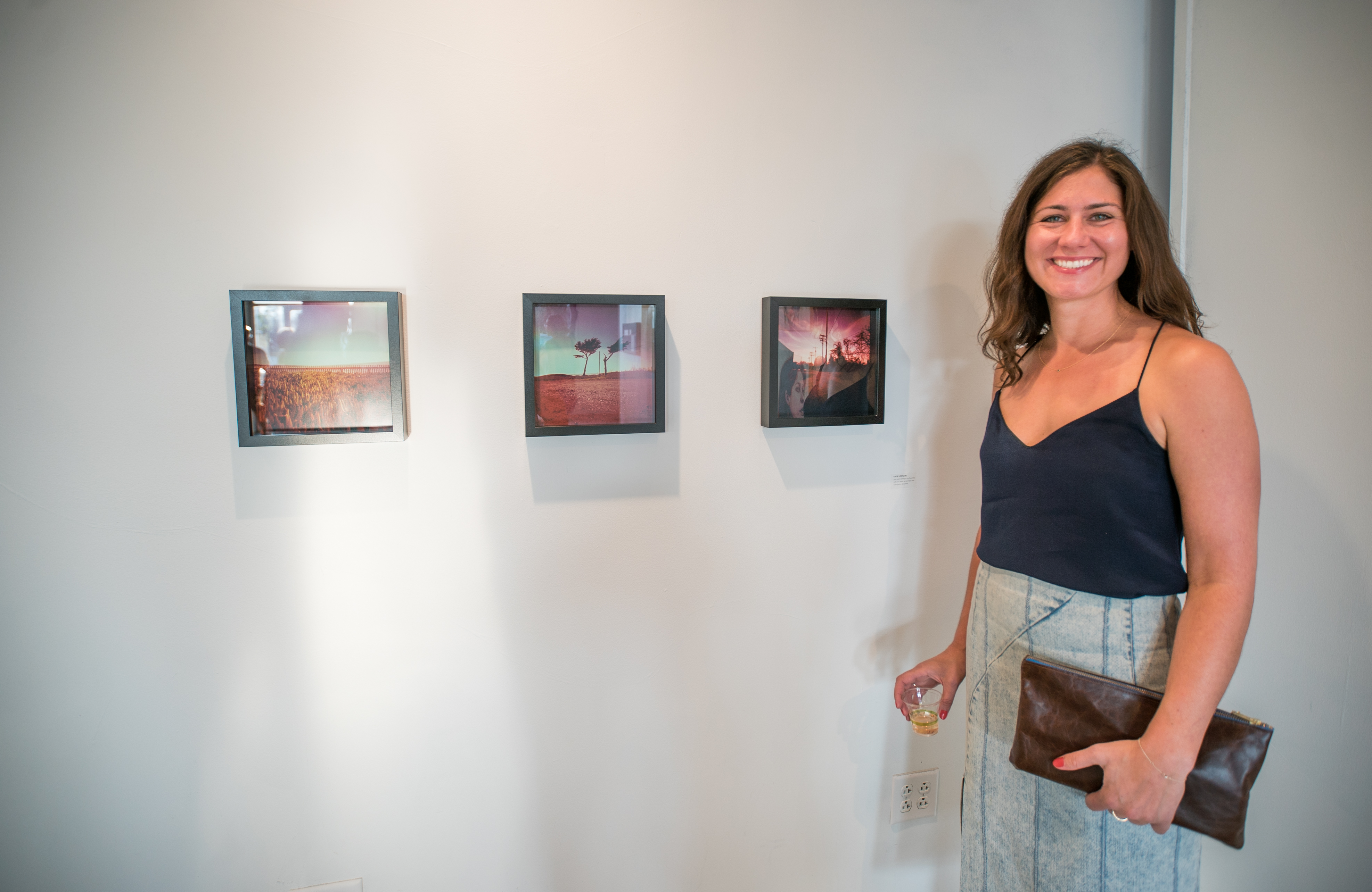 Katie Leonard with her pinhole photographs