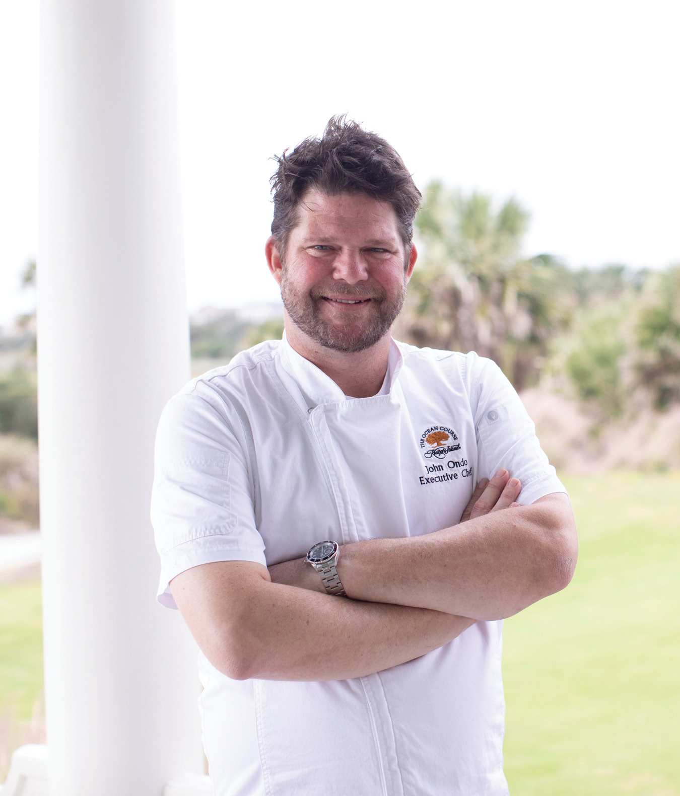 A Charleston native, John Ondo helms the kitchen at the Ocean Course’s restaurant at Kiawah Island Golf Resort.