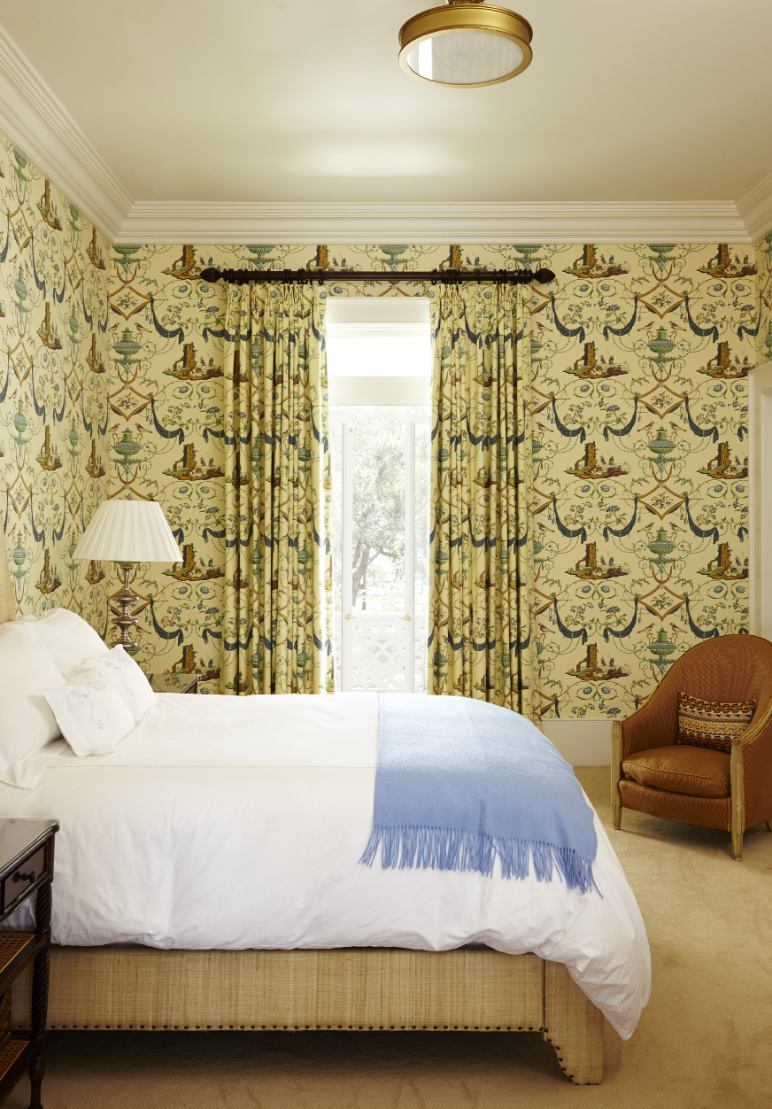 A guest room on the second floor offers prime White Point Garden views.