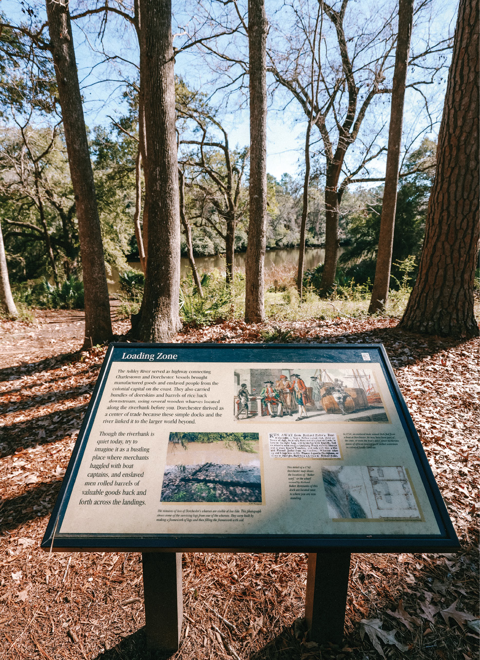 Interpretive exhibits along the trail explain the history of the former village, including the circa- 1751 bell tower, while an active archaeology program continues to reveal the past.