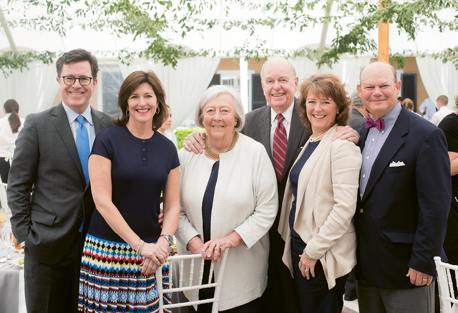 Peter and Patti at the Spoleto luncheon with their daughters and sons-in-law, Evelyn (“Evie”) and Stephen Colbert and Madeleine and Bunky Wichmann