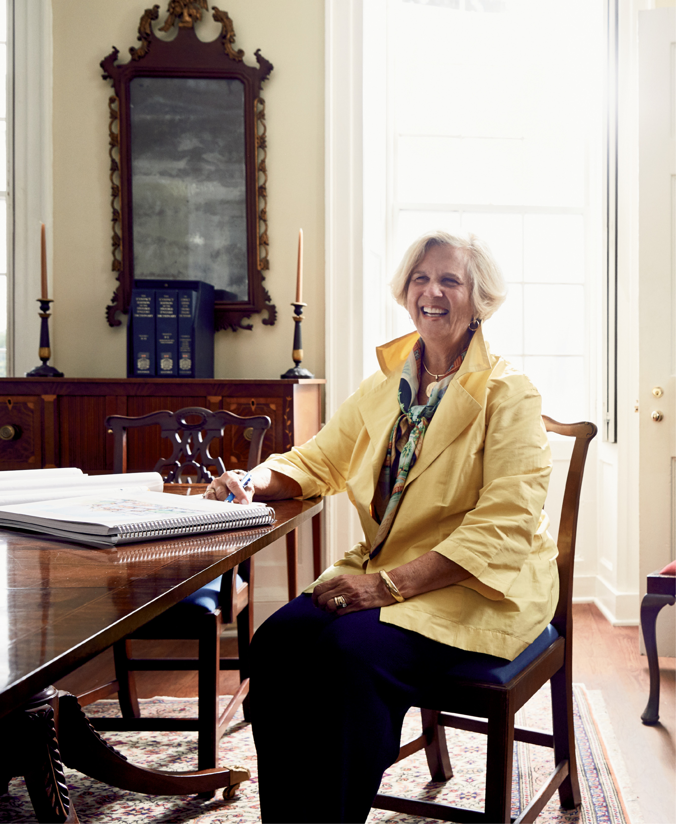 “I don’t want the city to lose its character, to be overrun by too many cruise ships, hotels, and visitors. I want Charleston to keep its standards high.” —Kitty Robinson