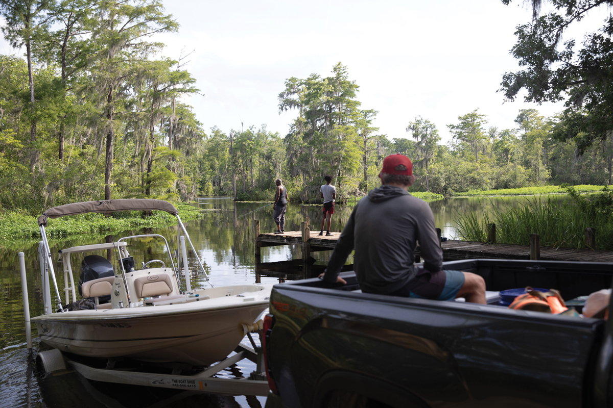 Swapping canoes for real horsepower at Pine Tree Landing.