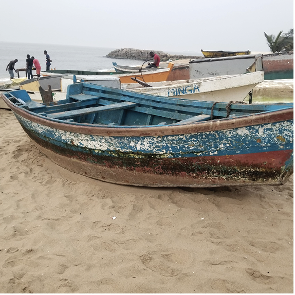 A fishing boat in Angola.