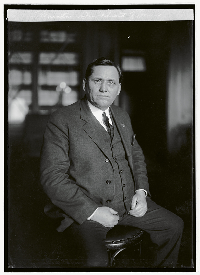 U.S. Senator Smith Wildman Brookhart of Iowa, the namesake of the Brookhart Committee, which investigated discrepancies and corruption revealed in the Hell Hole raids
