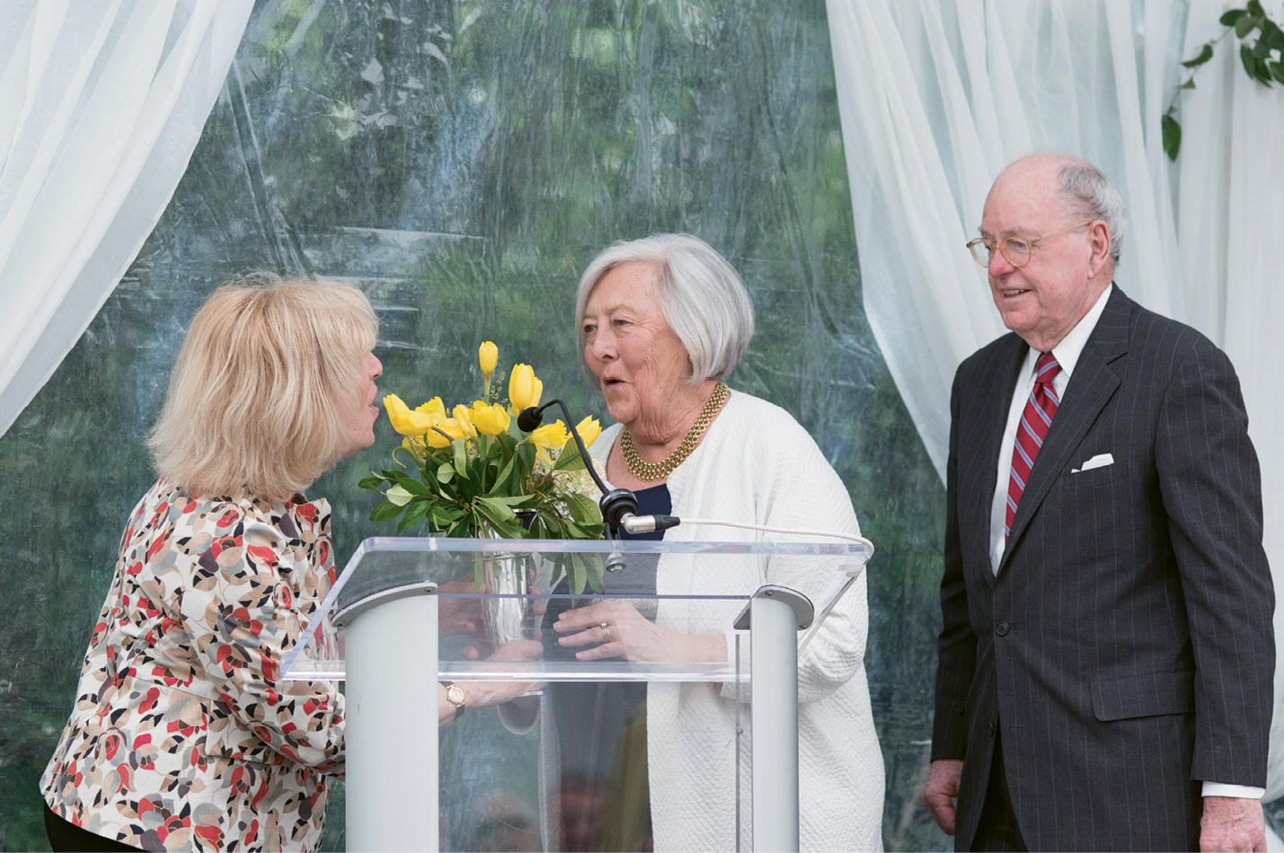 Last April, renowned flutist and Spoleto Festival Chamber Music alum Paula Robison presented the Mary Ramsay Civic Award to Peter and Patti.