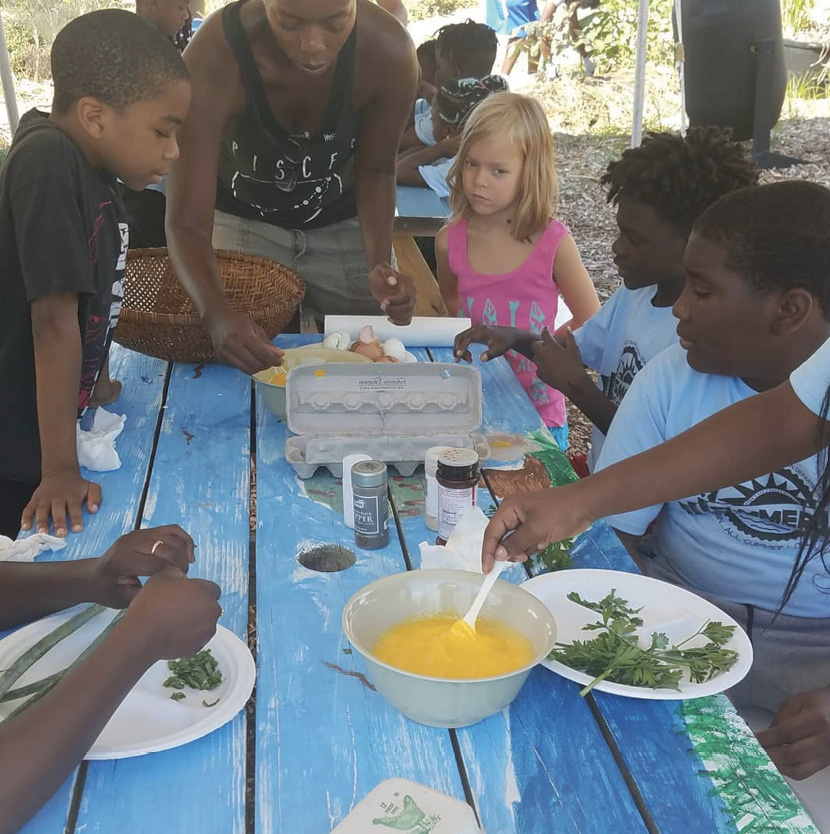 ...and learn about growing and eating healthy foods at day camps.
