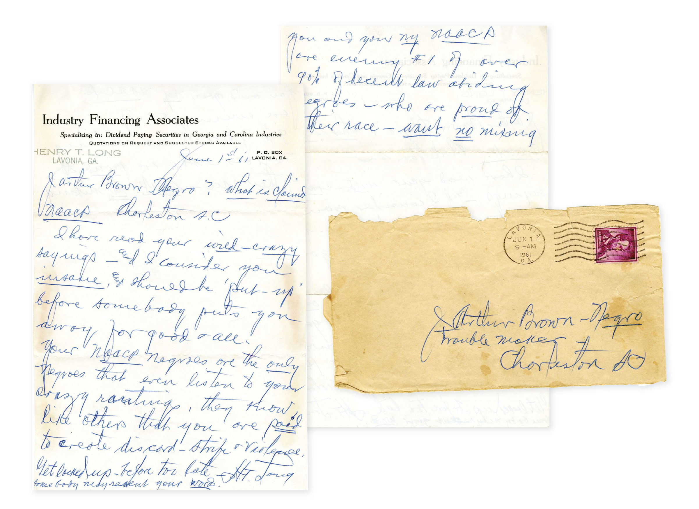 The J. Arthur Brown papers at the Avery Research Center reveal how the family was on the front line of local civil rights battles, and often on the receiving end of hateful tirades.