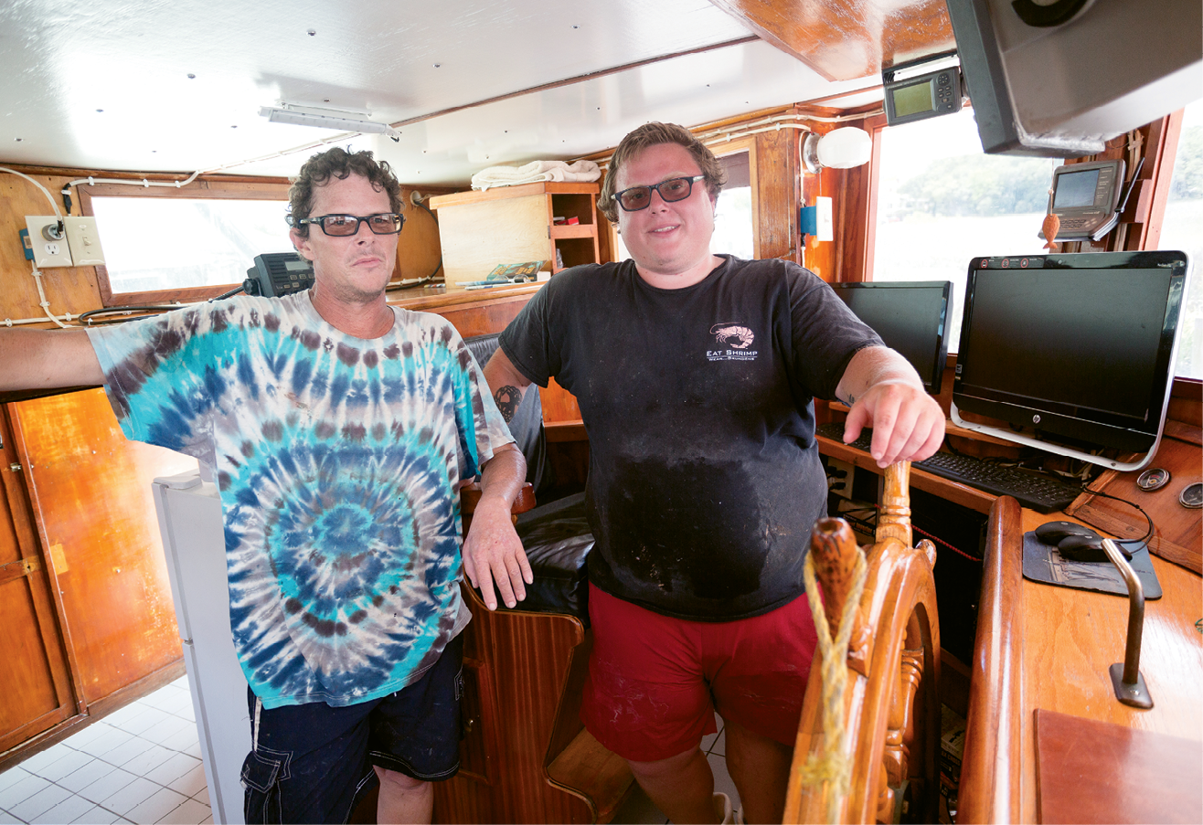 Bubba Rector&#039;s son Michael and grandson Franklin represent three generations of shrimpers.