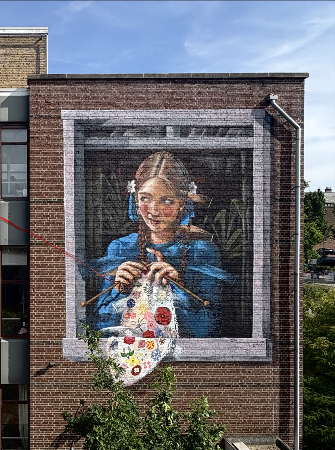 This summer, painter Riivo Kruuk completed A Peaceful Day, a mural commissioned by NATO for its summit in The Hague, Netherlands.