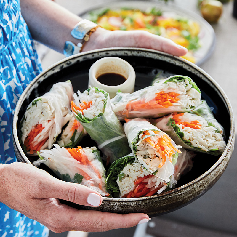 Blue crab summer rolls with sweet-and-spicy dipping sauce, needn’t be complicated when leaning on high-quality, fresh ingredients.