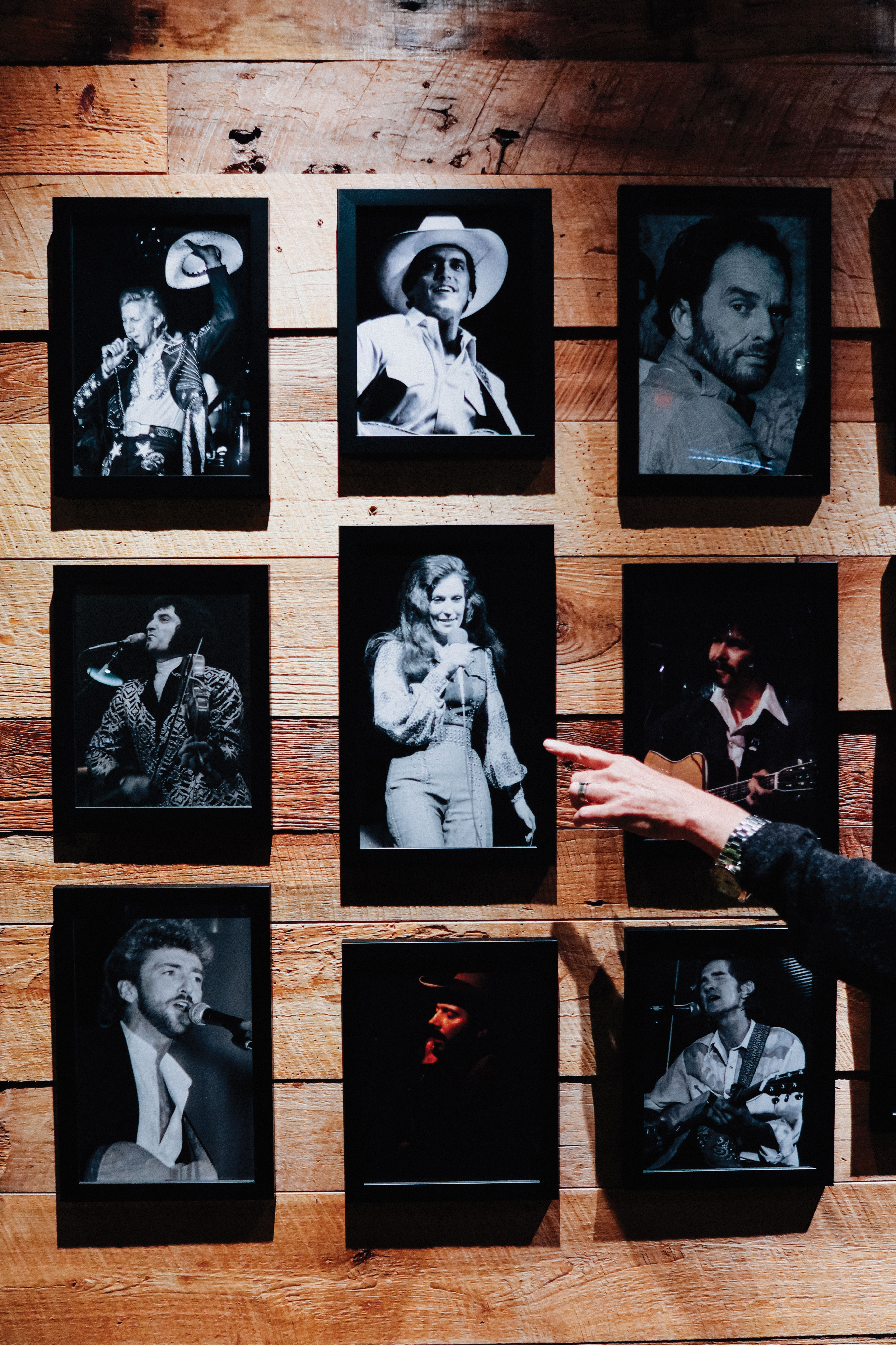 Photos of musicians at the Bobby Hotel.
