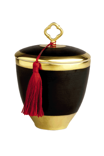 L’Objet “Key Noir” candle, $135. Similar candles available at Croghan’s Jewel Box