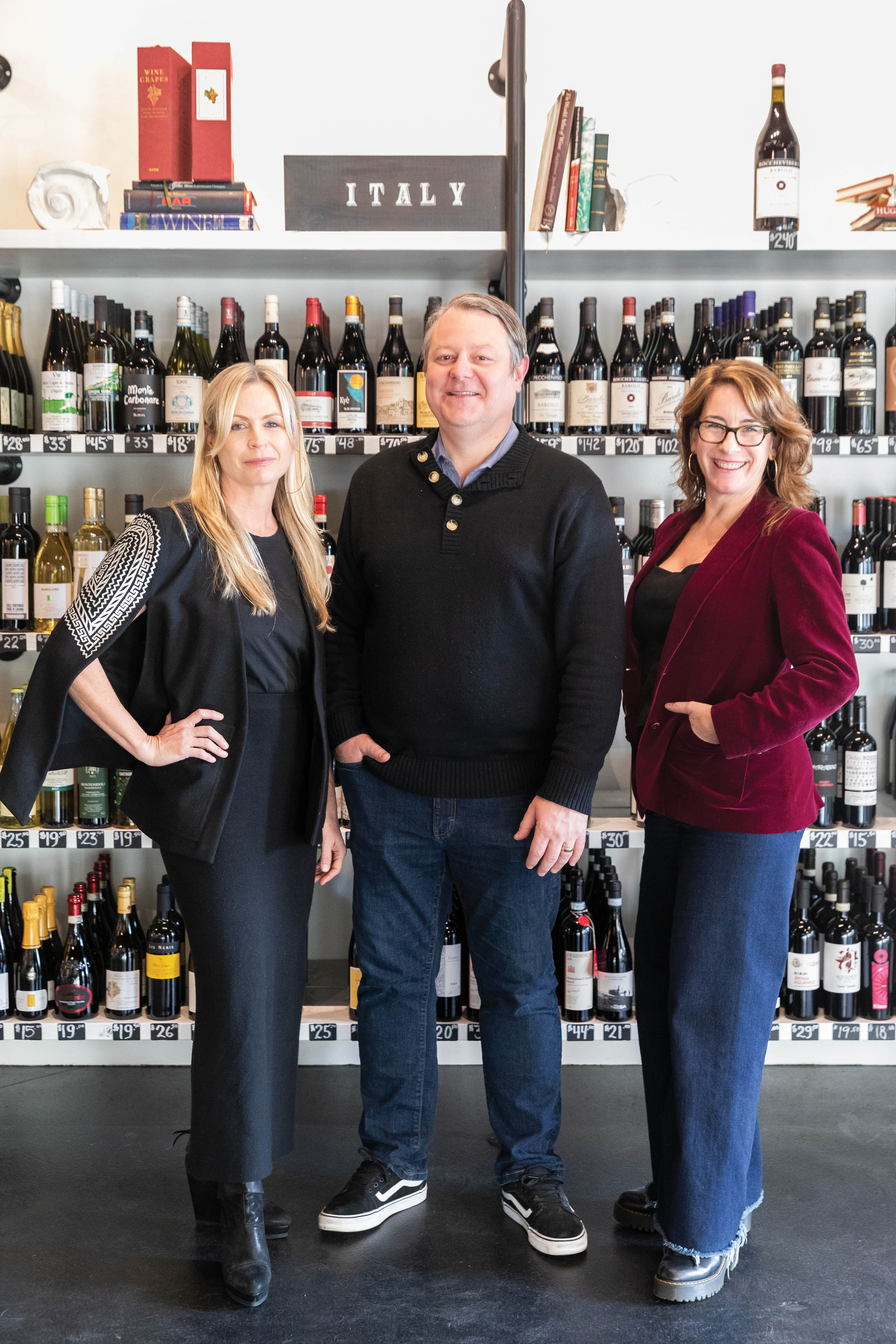 Slow Wine Charleston cochairs (left to right) Lauren Mowery, Jason Nolley, and Kellie Holmes bring an array of expertise to the organization’s mission of increasing accessibility to “good, clean, and fair wine” as a wine writer, sommelier and store owner, and restaurant consultant, respectively.