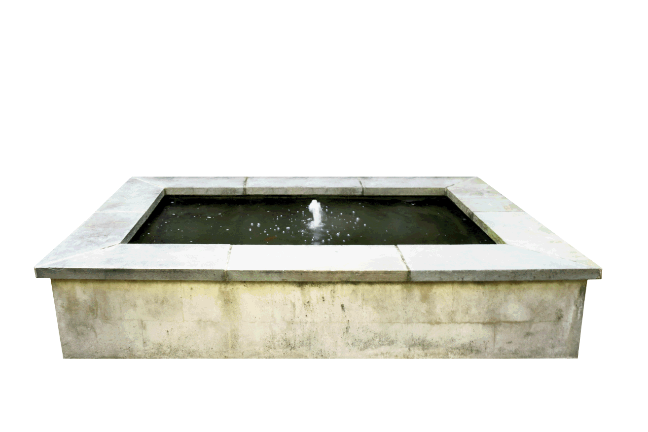 Custom water feature  designed by Freeman and built by The Stonemeister