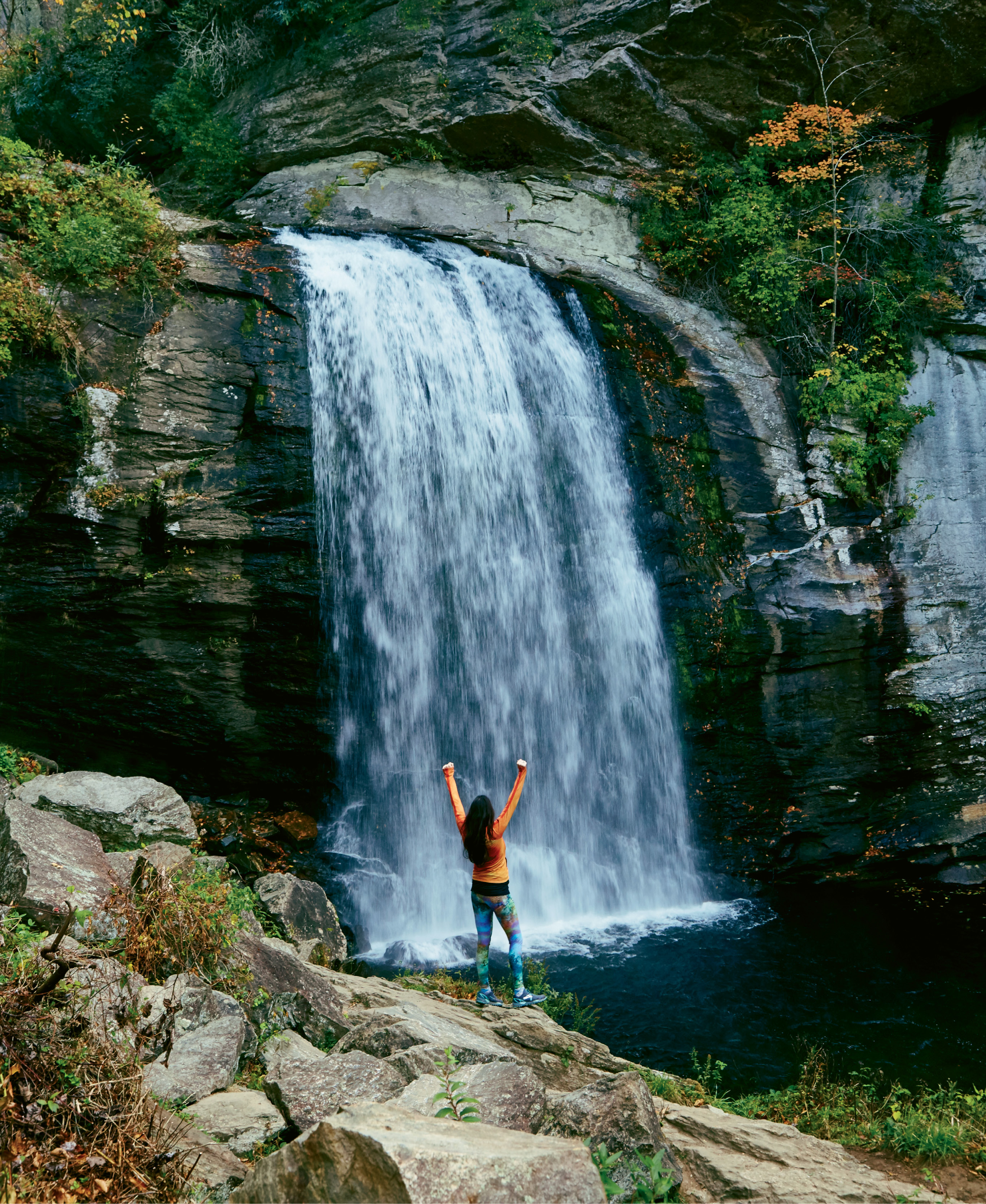 Pisgah’s Looking Glass Falls, one of 250 reasons Transylvania County is known as “Land of Waterfalls”