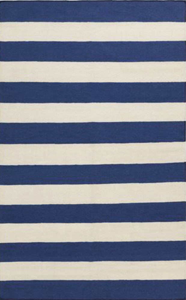 “Frontier” striped wool rug by Surya, $315 (for 5- x 8-foot size) at Celadon Home