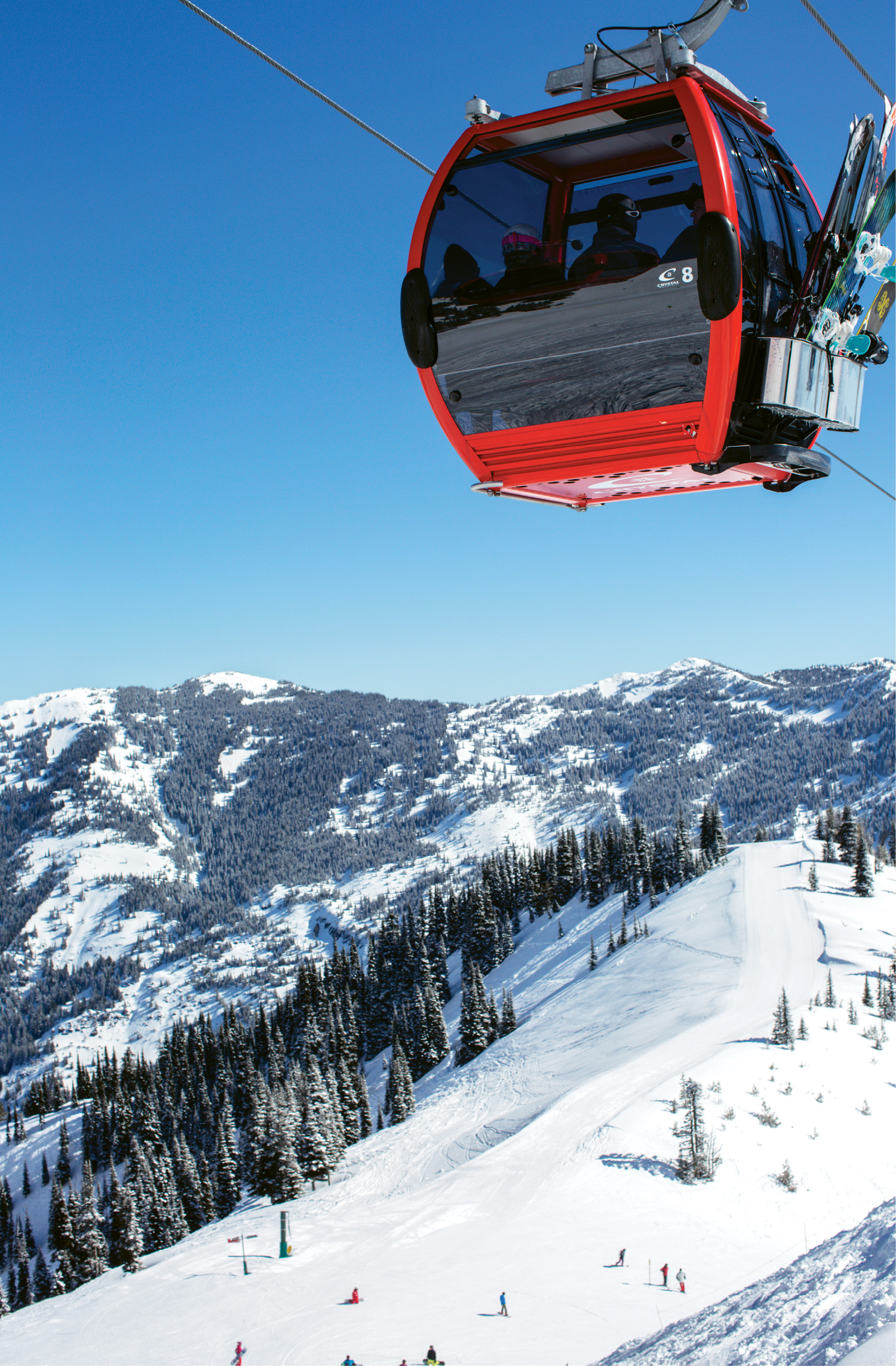 Old-School Style: The comfortable gondola is as fancy as Crystal Mountain gets. The runs are steep and thrilling, and the after-hours scene feels like stepping into the best of ski culture from a bygone era.