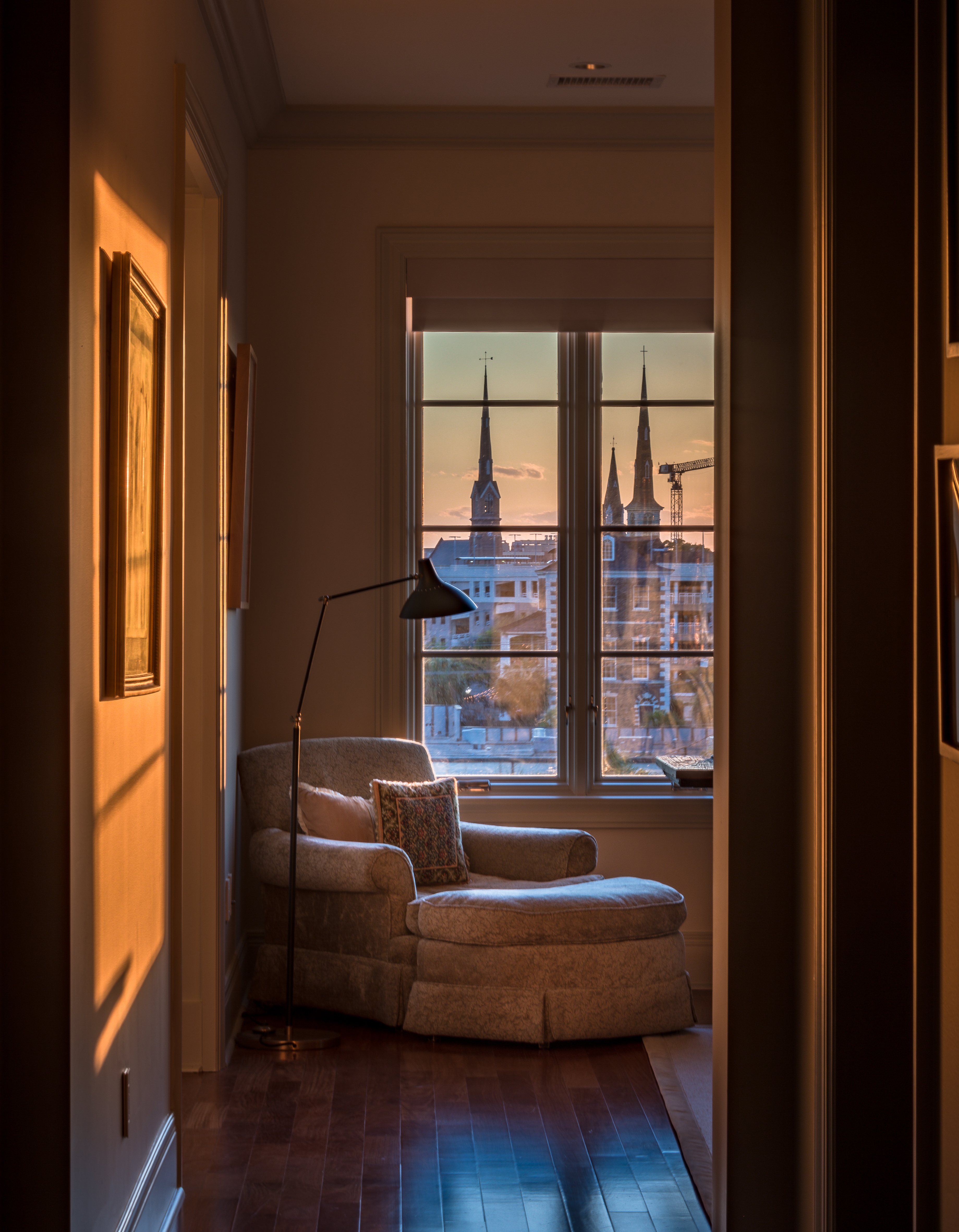 FINALIST Professional category Holy City by Josh Corrigan; “ A view from the window of a newer Charleston residence showing just how many church spires can be found in one place!”