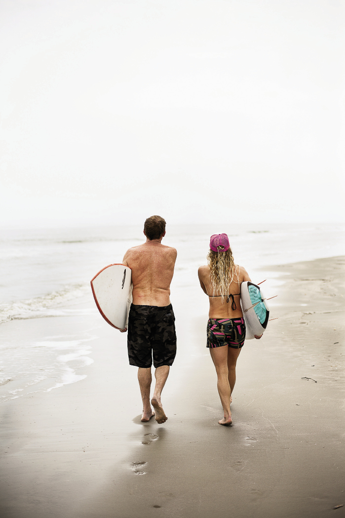 Chris Dixon and Jenny plot their next beach landing.