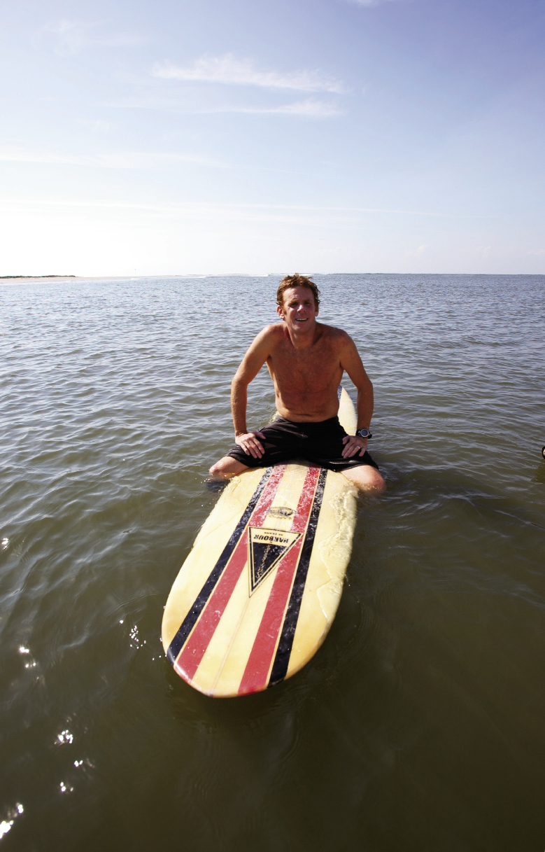 SECRET SPOT: Author Chris Dixon sits off the lineup at one of our state’s remotest surf spots. “I can’t reveal where this one is though,” he says. “My buddies would never forgive me.”