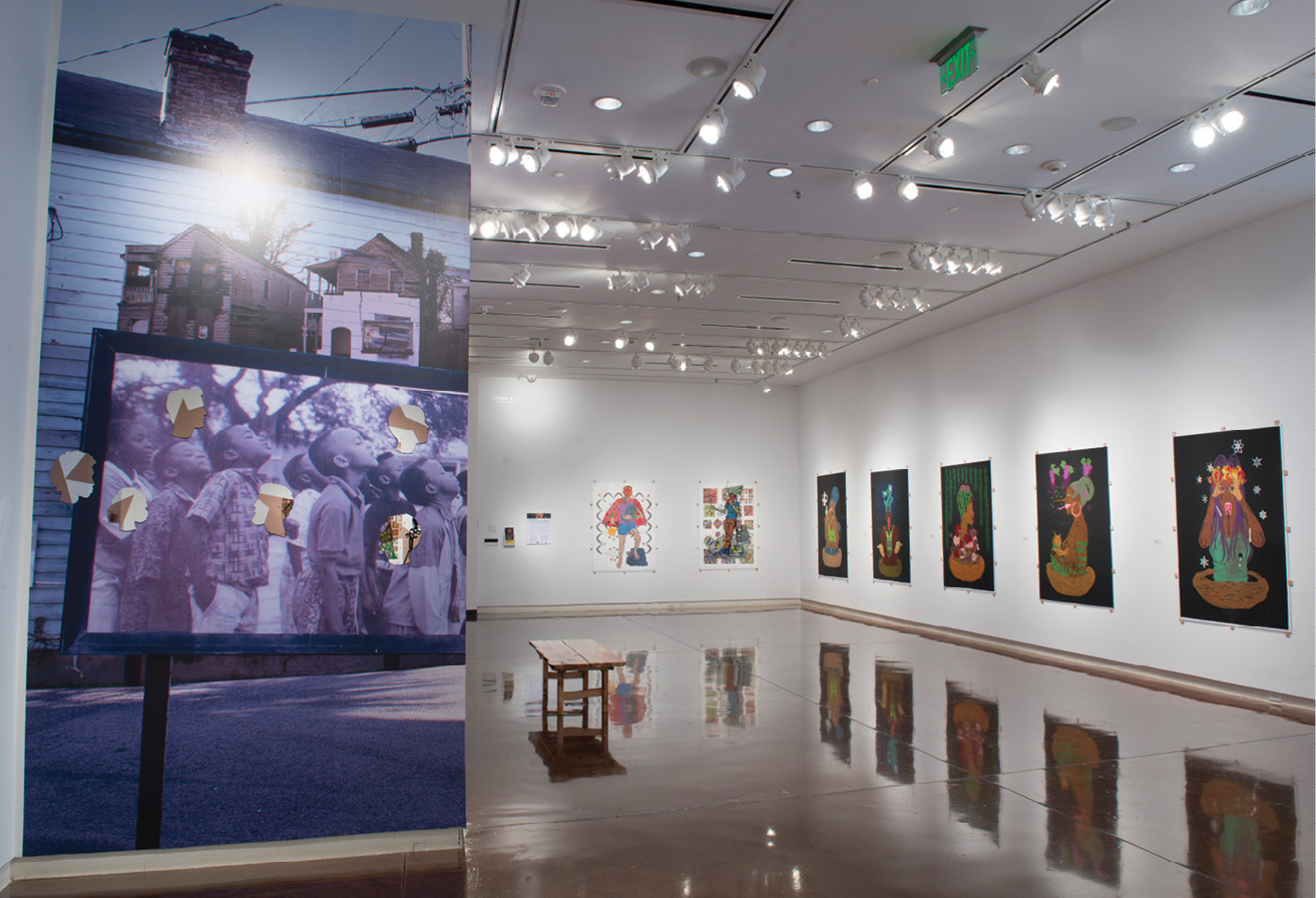The 2019 Katrina Andry exhibition, “Over There and Here is Me and Me,” explored gentrification.