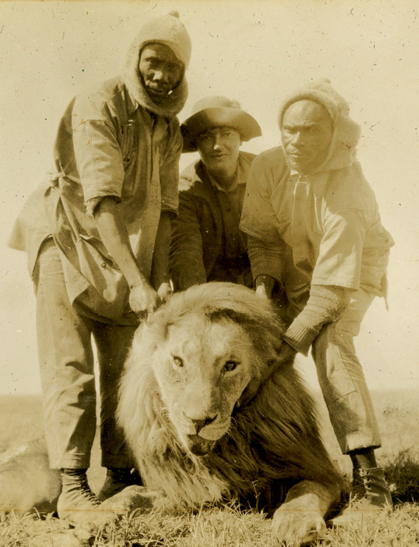 On safari in Kenya, 1927