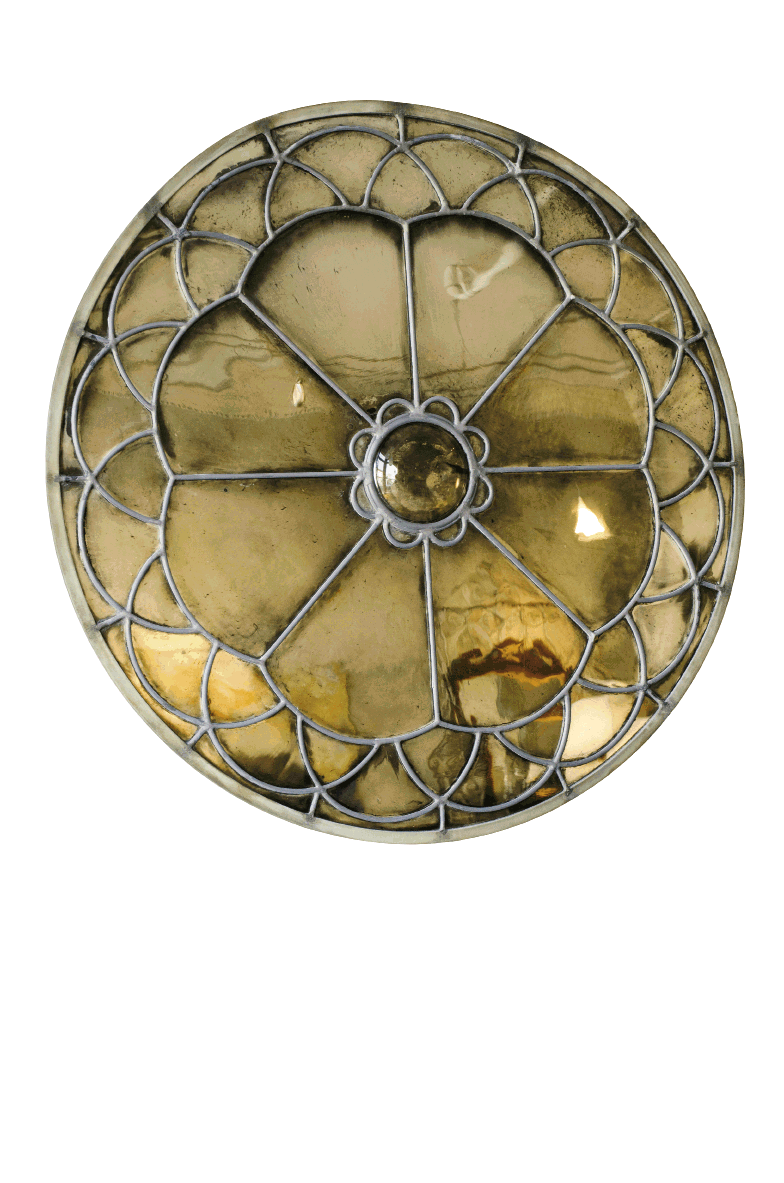 Lotus mirror by Charleston Architectural Glass