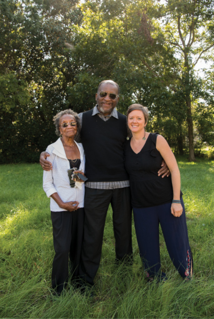With April Magill and Rev. Edwin McClain