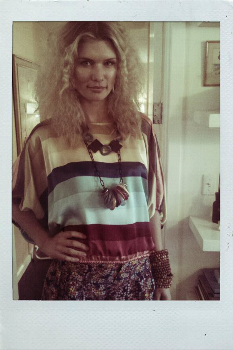 Top from Berlin&#039;s; Shorts from Thera M; Necklace by Kelly Wenner Designs; Bracelets by Fine Garnish