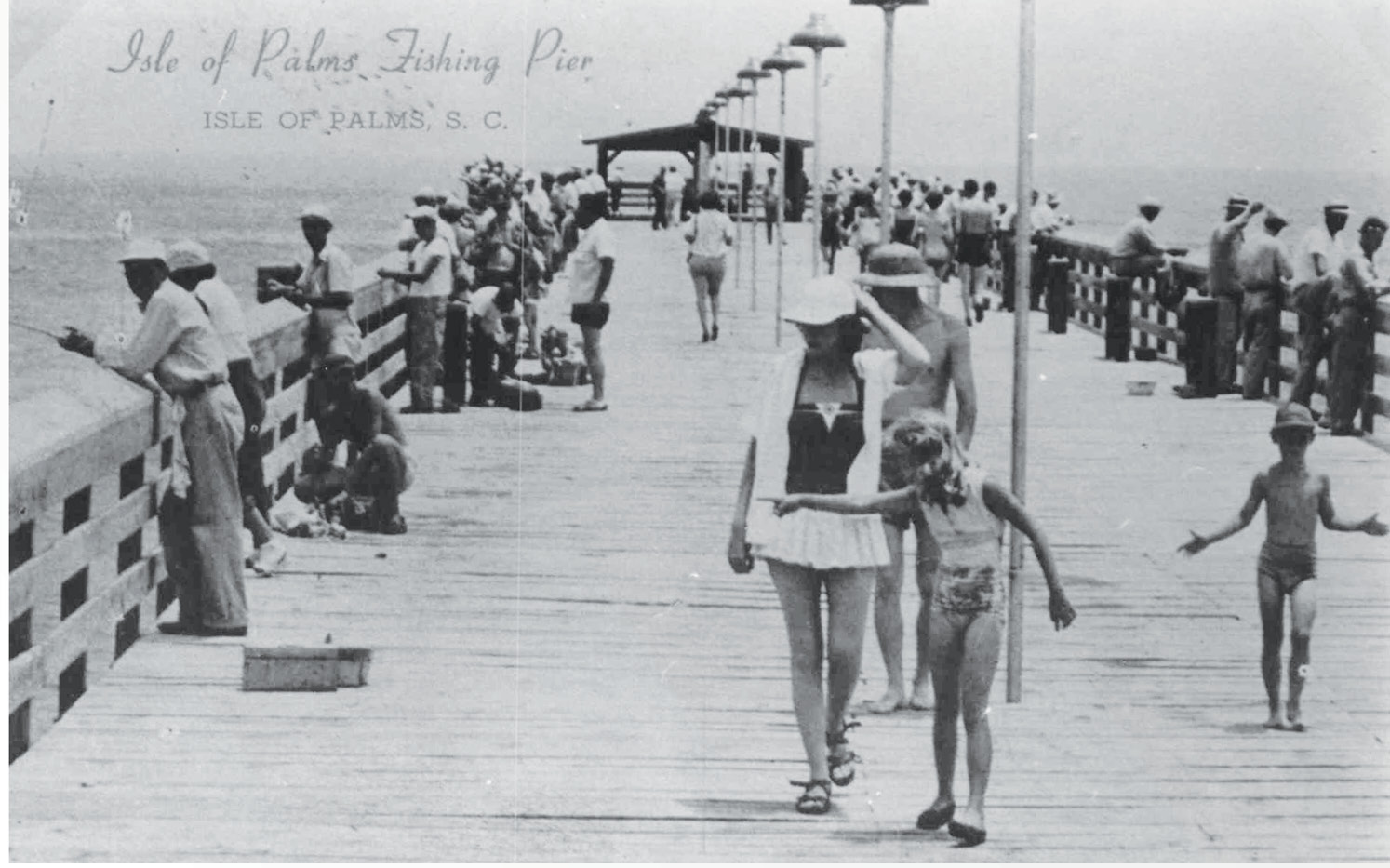 The fishing pier, circa 1940