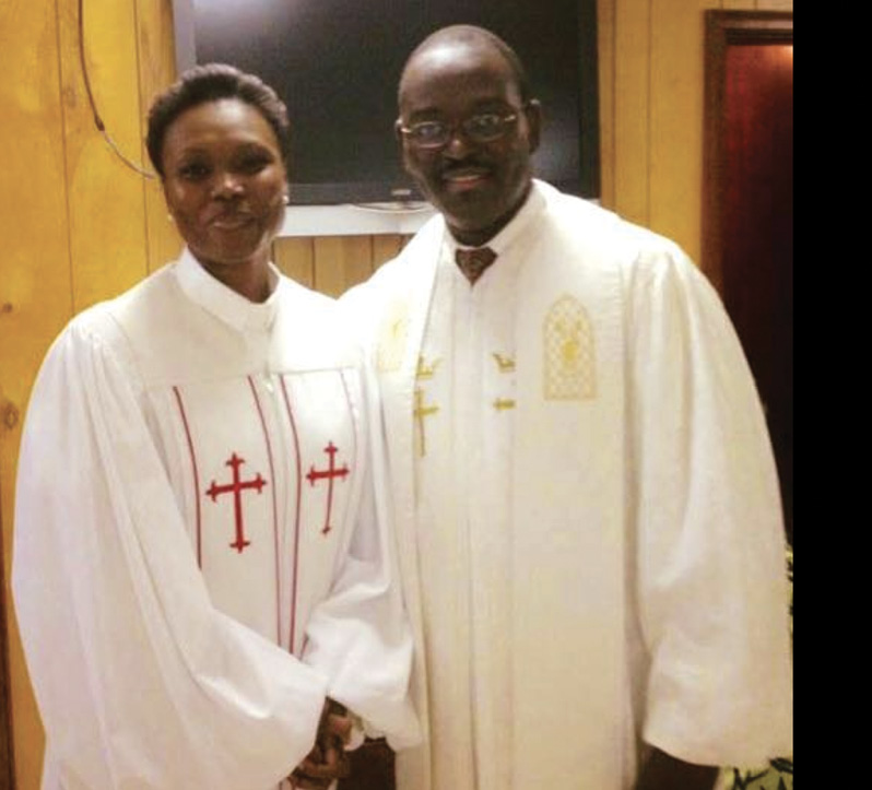 Sharonda with Rev. Clementa Pinckney at Mother Emanuel.