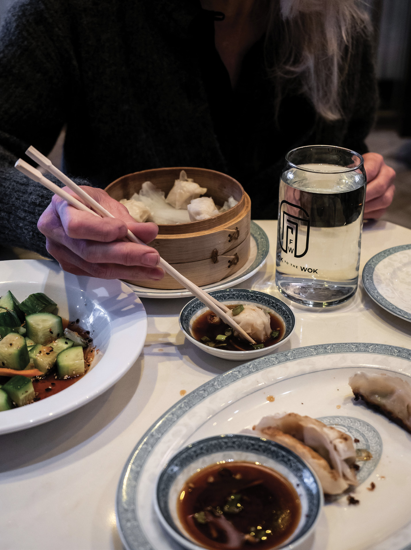 House-made dumplings at Flock to the Wok, a new hot spot on Whitaker Street