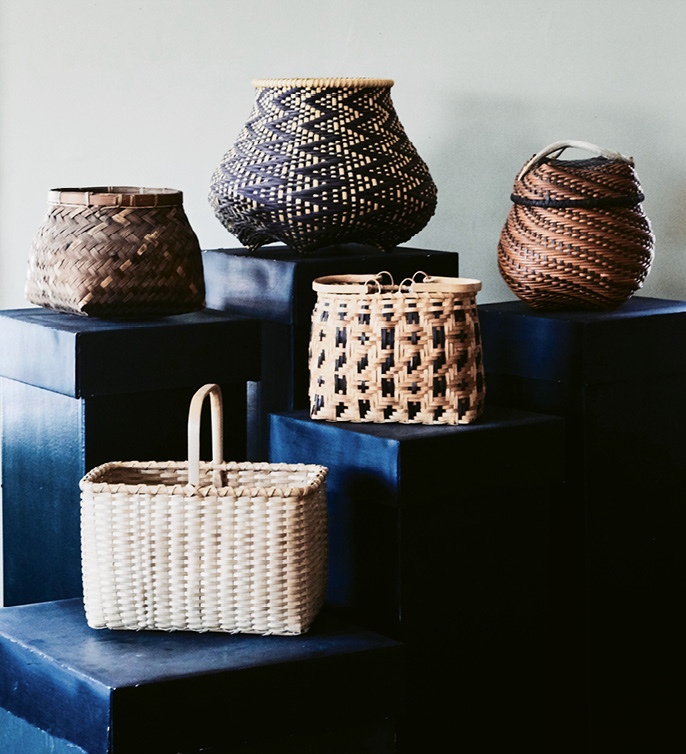 Enduring Form: Jackson reveres the versatility of this humble art form across cultures and centuries and collects baskets from around the globe.