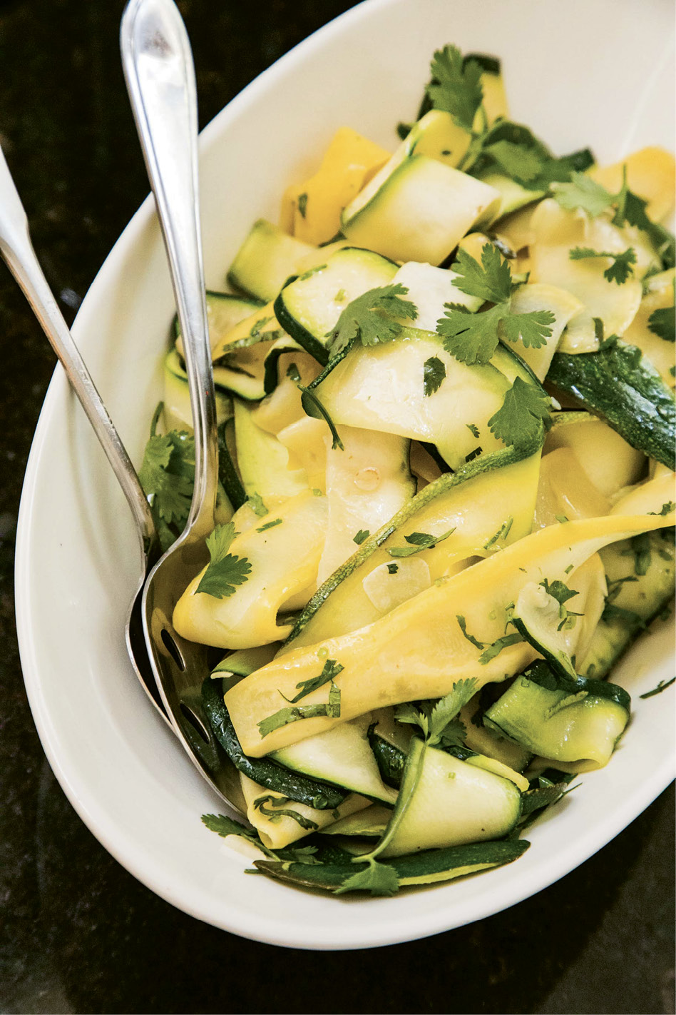 Leftover summer squash tastes great served chilled the next day.