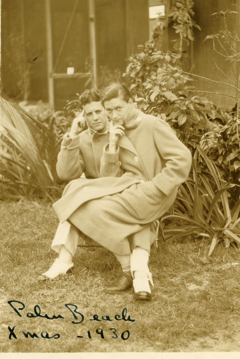 With Sidney in Palm Beach, 1930