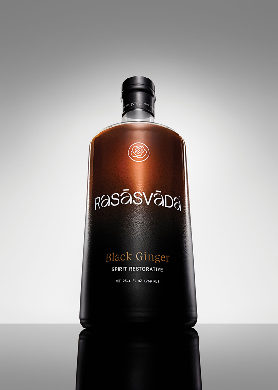 Zero-proof Tipple: “I’m a Rasasvada Black Ginger fan—I even put it in coffee. It has plants and mushrooms, which improve your mood.”