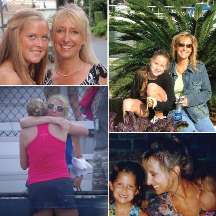A birthday collage for her mom, Starley, “the strongest woman I know!”
