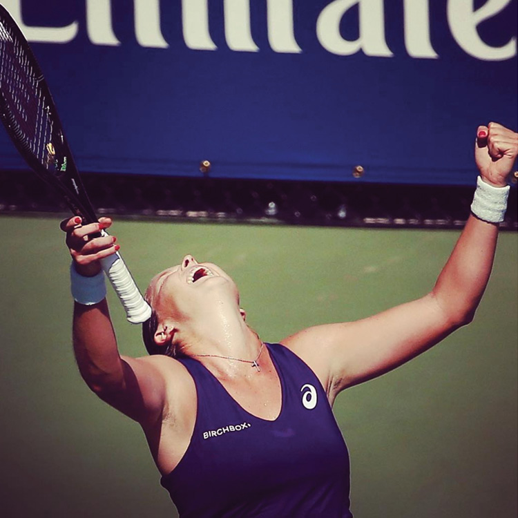 “Fought back and got the win over Errani...” (first round of the 2016 US Open)