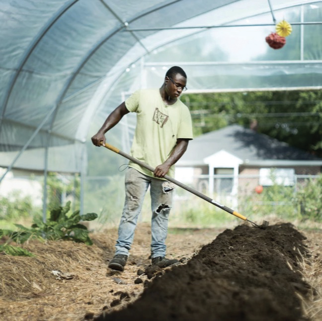 Farm manager Adrian Mack Jr.