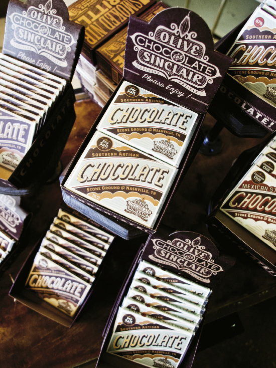 Cocoa beans to bars—some of the stock at Olive &amp; Sinclair