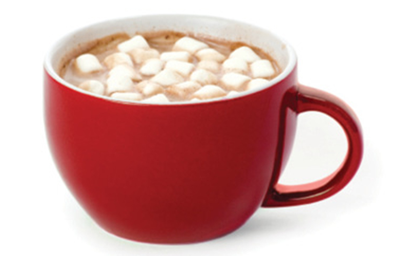 Seasonal Sipper: “Hot chocolate with lots of marshmallows. I also love eggnog and will start drinking it as soon as I can.”