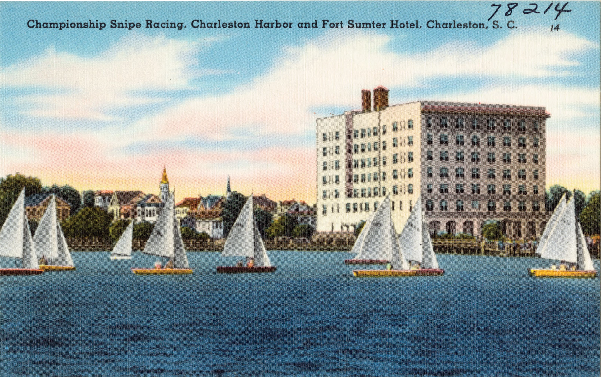 At Full Sail: “Championship Snipe Racing, Charleston Harbor and Fort Sumter Hotel, Charleston, SC”