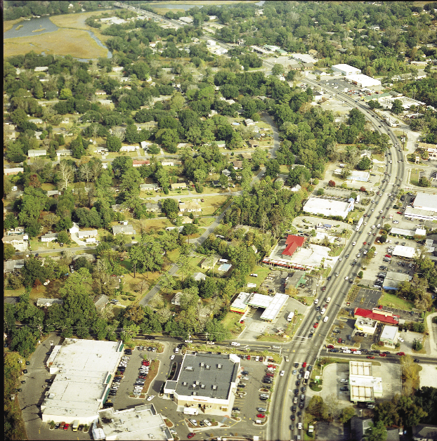 During Riley’s tenure, the City of Charleston, and its tax base, has expanded far beyond the peninsula to include annexed land in West Ashley and Daniel Island. James Island, pictured above, has been a repeatedly contentious annexation battleground and one of the few that Riley has lost.