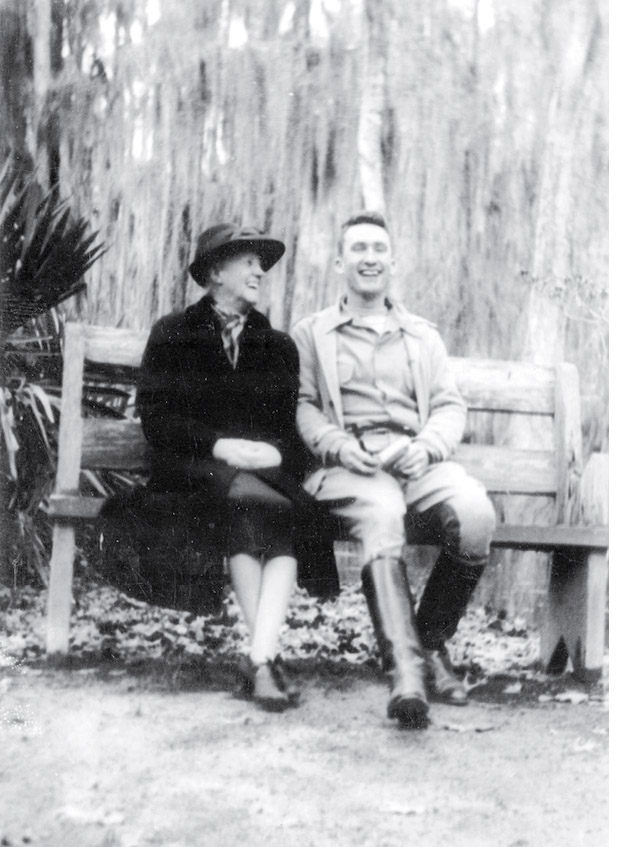 With a friend at Middleton Place circa 1915