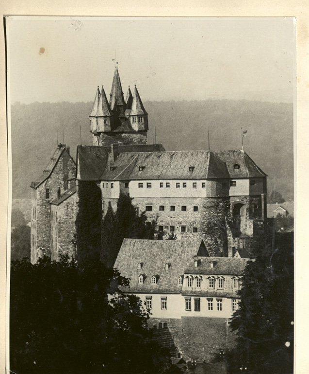The 13th-century castle in the German village of Dietz where Gertie was imprisoned for six weeks; it was there that she met Lieutenant Gosewich.