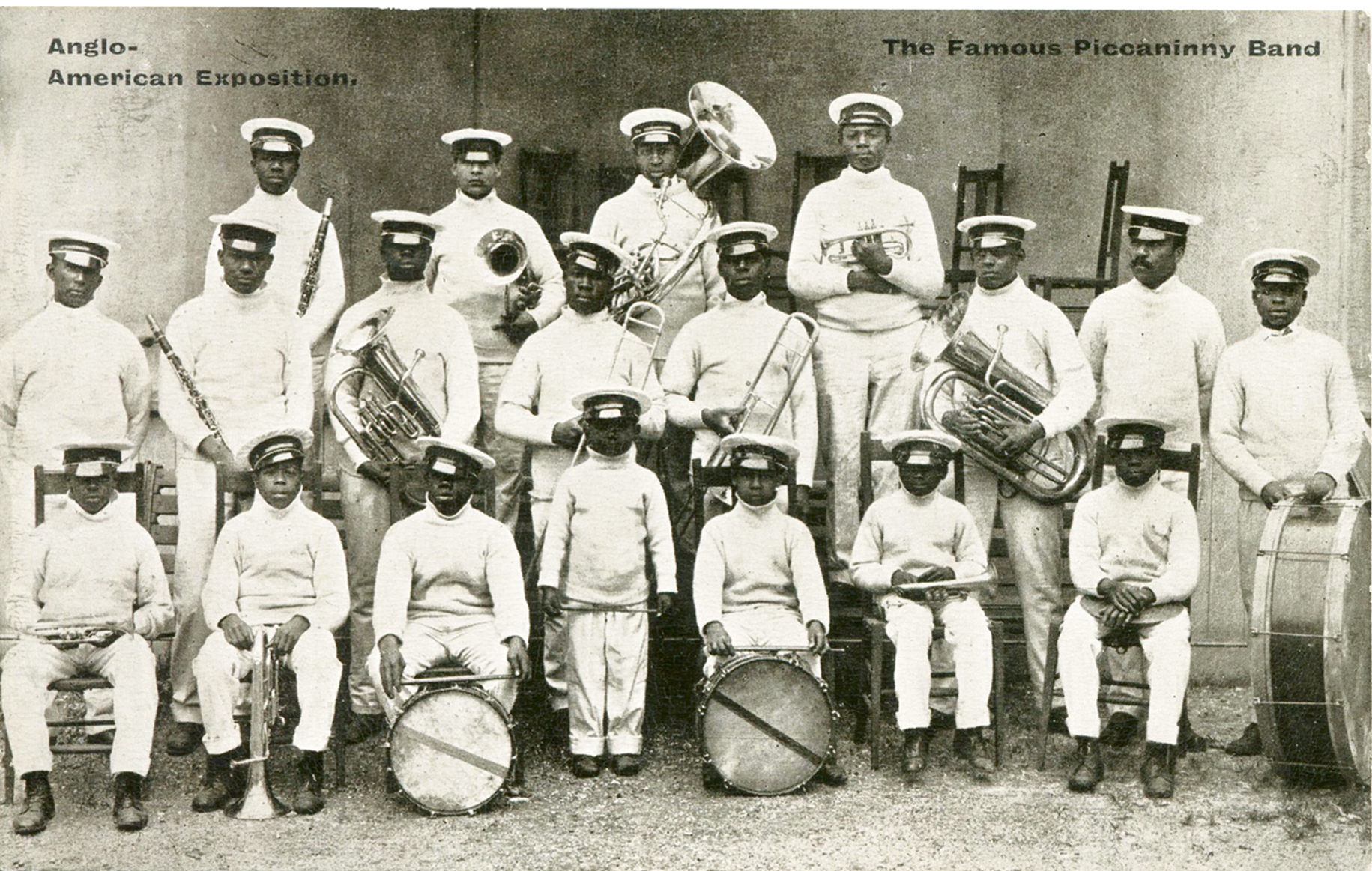 A postcard billing the Jenkins band as “The Famous Piccaninny Band”