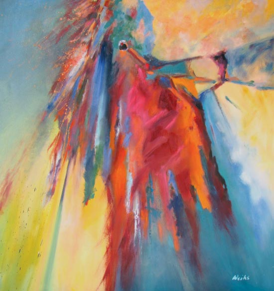 The Shaman, 1992, 52&quot; x 48&quot;, oil on canvas