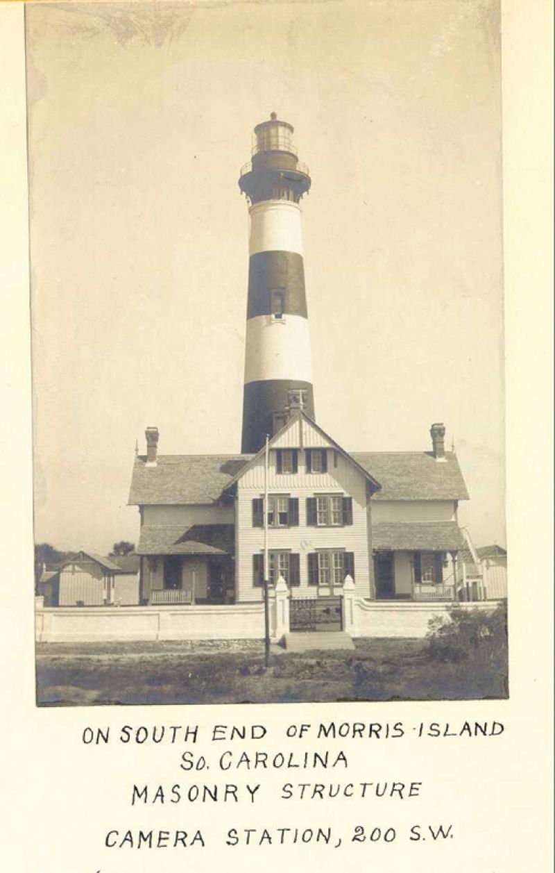 A 1914 image of the lighthouse shows the building where both the keeper’s and assistant keeper’s families lived. The lighthouse was automated and the house abandoned in 1938, at which time the residence was almost completely submerged.